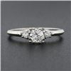 Image 2 : Vintage Orange Blossom 14k White Gold 0.43 ctw Diamond Solitaire w/ Accents Ring