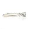 Image 5 : Vintage Orange Blossom 14k White Gold 0.43 ctw Diamond Solitaire w/ Accents Ring