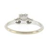 Image 7 : Vintage Orange Blossom 14k White Gold 0.43 ctw Diamond Solitaire w/ Accents Ring