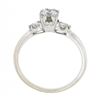 Image 8 : Vintage Orange Blossom 14k White Gold 0.43 ctw Diamond Solitaire w/ Accents Ring