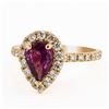 Image 4 : 1.60 ctw Purple Pink Sapphire and 0.70 ctw Diamond 14K Yellow Gold Ring (GIA CER