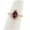 Image 5 : 1.60 ctw Purple Pink Sapphire and 0.70 ctw Diamond 14K Yellow Gold Ring (GIA CER