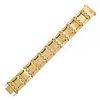 Image 8 : Vintage 18K Gold 7" Opal Garnet Sapphire Emerald Multi Color Wide Heavy Bracelet