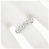 Image 3 : NEW 14k White Gold 1.38 ctw Round Prong Diamond 5 Stone Classic Wedding Band Rin