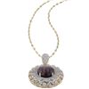 Image 2 : 25.76 ctw Purple Sapphire and 2.90 ctw White Sapphire Pendant