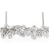 Image 6 : Vintage Platinum 6.4 ctw Pear Marquise Diamond Large Snowflake Spray Stud Earrin