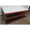 Image 1 : SpeedPress Tool Table w/ Geometric Measurement Top & Undershelf 96" x 48" x 37"H (pick up Aug. 7)