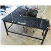 Image 1 : Modular "L" Shaped Desk 68" x 68" x 28"H  w/ 2-Drawer File Cabinet & Rolling Office Armchair (pick u