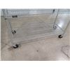 Image 2 : Rolling Metal Mesh 4-Tier Shelf