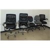 Image 1 : Qty 5 Rolling Office Chairs, Misc Styles & Conditions