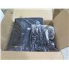 Image 2 : Qty 3 Boxes Rubber Dye Sublimation Blank Slippers, Black, Size Large