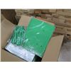 Image 2 : Qty 2 Boxes Rubber Dye Sublimation Blank Slippers, Green, Size Medium