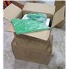 Image 1 : Qty 2 Boxes Rubber Dye Sublimation Blank Slippers, Green, Size Medium/Large