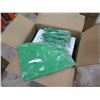 Image 2 : Qty 2 Boxes Rubber Dye Sublimation Blank Slippers, Green, Size Medium/Large