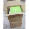 Image 1 : Qty 2 Boxes Rubber Dye Sublimation Blank Slippers, Green, Size X-Small