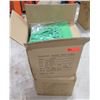 Image 1 : Qty 2 Boxes Rubber Dye Sublimation Blank Slippers, Green, Size X-Small