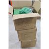 Image 1 : Qty 3 Boxes Rubber Dye Sublimation Blank Slippers, Green, Size Small