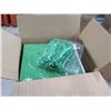 Image 2 : Qty 3 Boxes Rubber Dye Sublimation Blank Slippers, Green, Size Small