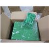 Image 2 : Qty 3 Boxes Rubber Dye Sublimation Blank Slippers, Green, Size Medium
