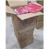 Image 1 : Qty 3 Boxes Rubber Dye Sublimation Blank Slippers, Red, Size Small