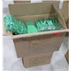 Image 1 : Qty 2 Boxes Rubber Dye Sublimation Blank Slippers, Green/Red, Size Medium