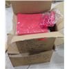 Image 1 : Qty 2 Boxes Rubber Dye Sublimation Blank Slippers, Red, Size Small/Large
