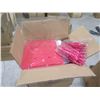 Image 2 : Qty 3 Boxes Rubber Dye Sublimation Blank Slippers, Red, Size Small/XS