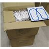 Image 1 : Qty 2 Boxes Rubber Dye Sublimation Blank Slippers, White, Size Small/XS
