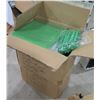 Image 1 : Qty 2 Boxes Rubber Dye Sublimation Blank Slippers, Green, Size Large
