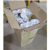 Image 1 : Qty 2 Boxes 11oz White Dye Sublimation Ceramic Coffee Mugs w/ Blue Rim & Handle