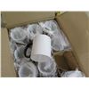 Image 2 : Qty 2 Boxes 11oz White Dye Sublimation Ceramic Coffee Mugs w/ Blue Rim & Handle