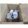 Image 2 : Qty 3 Boxes 11oz White Dye Sublimation Ceramic Coffee Mugs w/ Blue Rim & Handle