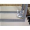 Image 2 : Qty 2 Large Gray Frames (Black Sides) w/ Hardware 66" x 43"