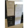 Image 1 : Qty 2 Metal 2-Drawer & 1 4-Drawer Filing Cabinets, Misc Sizes