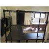 Image 2 : Black Metal Mesh 4-Tier Shelf 36" x 16" x 72"H