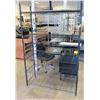 Image 1 : Black Metal Mesh 4-Tier Shelf