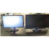 Image 1 : Qty 2 Computer Monitors:  ViewSonic, Misc Models