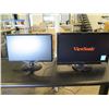 Image 2 : Qty 2 Computer Monitors:  ViewSonic, Misc Models