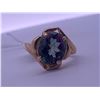 Image 1 : 14k yellow gold ring with a large mystic topaz centre stone; weighs 3.84 grams