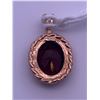 Image 3 : 10k yellow gold pendant with garnet(?) centre stone; weighs 1.57 grams
