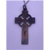 Image 2 : Silver (925) cross pendant with chain; total weight is 3.31 grams.
