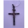 Image 1 : Silver cross pendant; weighs 2.27 grams