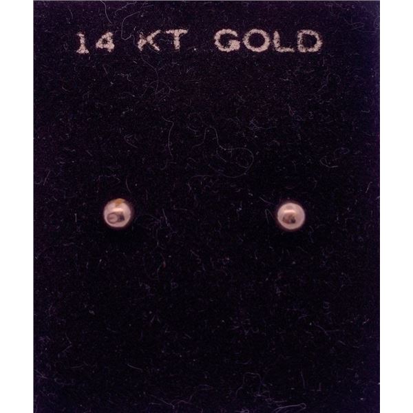 14k yellow gold studs, plus 2 (10k yellow gold) sets of backings