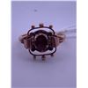 Image 1 : 10k rose gold ring with a garnet(?) centre stone; weighs 2.93 grams