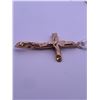 Image 2 : 14k yellow gold cross; weighs 1.24 grams