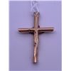 Image 3 : 14k yellow gold cross; weighs 1.24 grams
