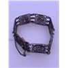Image 1 : Silver colored metal bracelet; weighs 16.76 grams