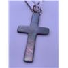 Image 3 : Silver (925) chain and a cross pendant; total weight is 6.53 grams
