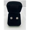 Image 1 : 4.00 CT GRA Certified Moissanite VVS D Color Set in Sterling Silver Earrings