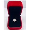 Image 1 : 3.00 CT GRA Certified Moissanite VVS D Color Set in Sterling Silver Ring